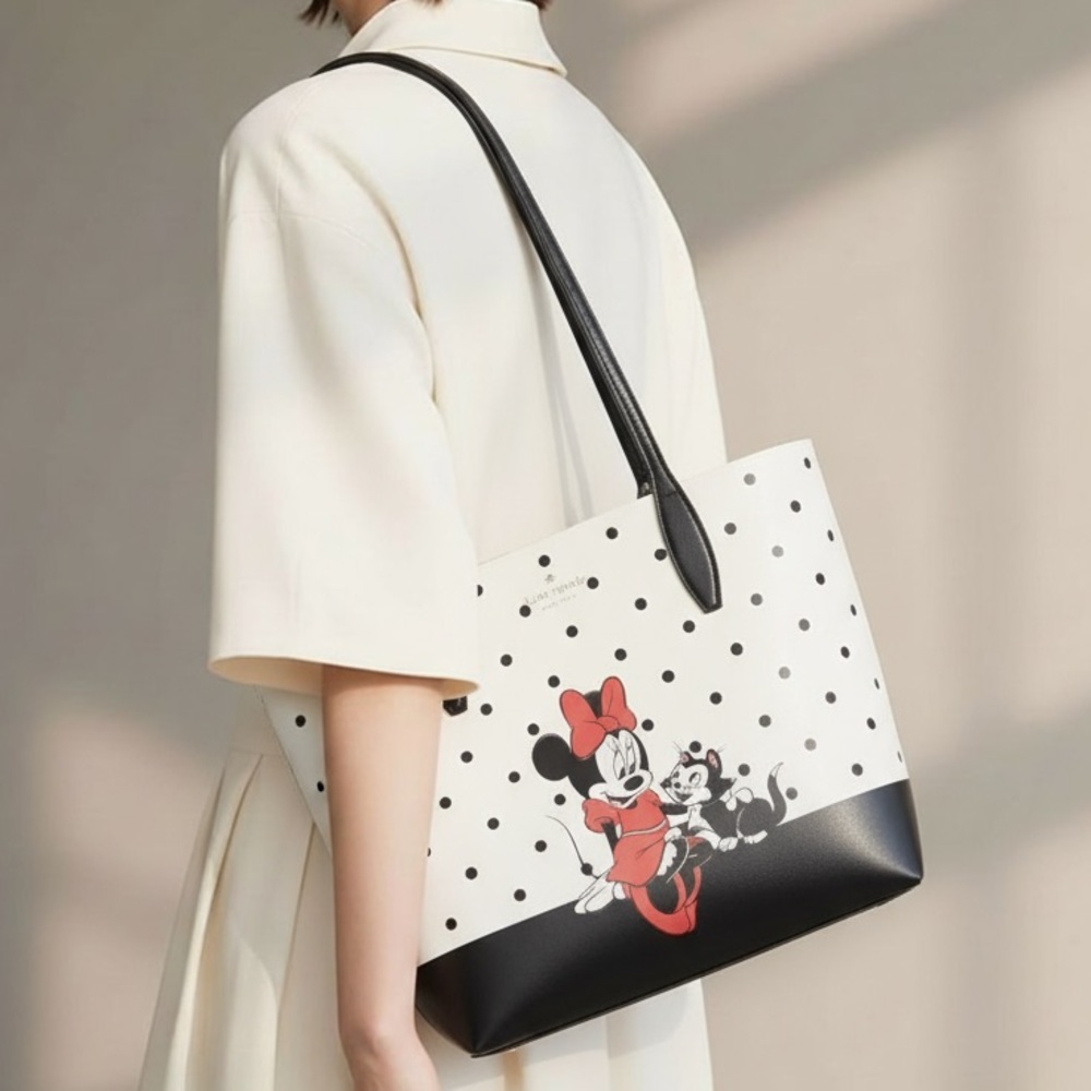 #28800 NWT Disney X Kate Spade New York Minnie Mouse Tote Bag